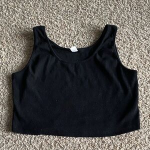 Classic Black Women's Crop Top